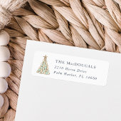 Coastal Oyster Christmas Tree Return Address
