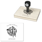 Coastal Oyster Illustration Rubber Stamp Gummistempel (Stempel)