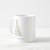 Coastal Oyster Shell Christmas Kaffeetasse (Vorderseite Links)