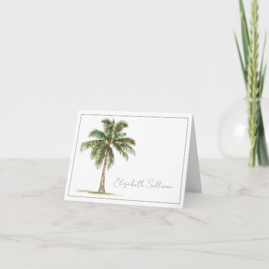 Coastal Palm Tree Personalized (Vorderseite)