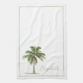 Coastal Palm Tree Personalized Geschirrtuch (Vertikal)