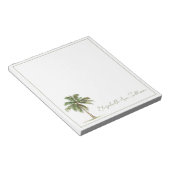 Coastal Palm Tree Personalized Notizblock (angewinkelt)