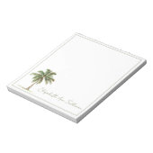 Coastal Palm Tree Personalized Notizblock (Rotiert)