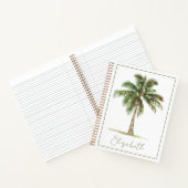 Coastal Palm Tree Personalized Notizblock (Innenseite)