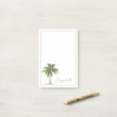 Coastal Palm Tree Personalized Post-it Klebezettel (Auf Schreibtisch)