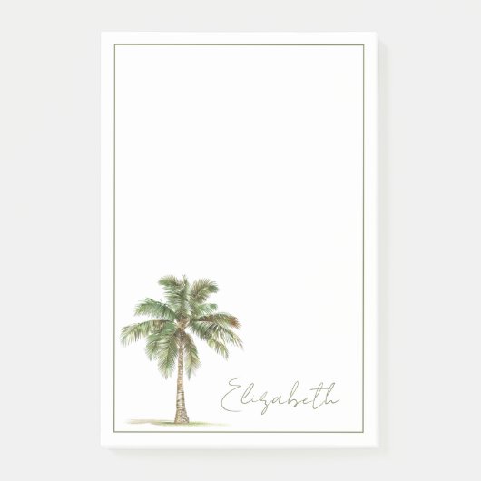 Coastal Palm Tree Personalized Post-it Klebezettel (Vorderseite)