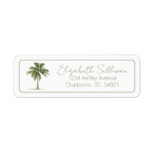 Coastal Palm Tree Personalized Return Address (Vorne)