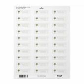 Coastal Palm Tree Personalized Return Address (Vorne)