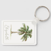 Coastal Palm Tree Personalized Schlüsselanhänger (Vorderseite)