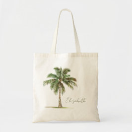 Coastal Palm Tree Personalized Tragetasche