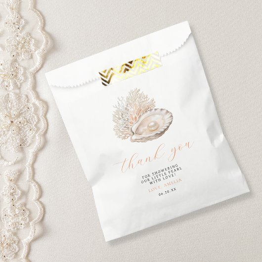 Coastal Pearl Baby Dusche Vielen Dank für Ihre Unt Geschenktütchen