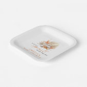 Coastal Pearl Seashell Baby Dusche Pappteller (Gewinkelt)