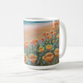 Coastal Poppies Coffee Tasse (VorderseiteRechts)