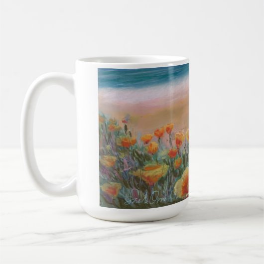 Coastal Poppies Coffee Tasse (Links)