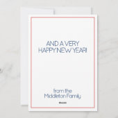 Coastal Red Crab Weihnachtsfest Strumpf Feiertagskarte (Rückseite)