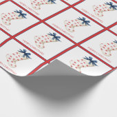 Coastal Red Crab Weihnachtsfest Strumpf Geschenkpapier (Ecke)