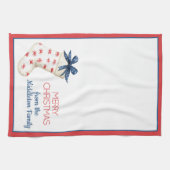 Coastal Red Crab Weihnachtsfest Strumpf Geschirrtuch (Horizontal)