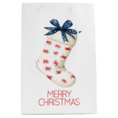 Coastal Red Crab Weihnachtsfest Strumpf Mittlere Geschenktüte (Vorderseite)