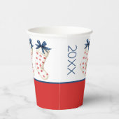 Coastal Red Crab Weihnachtsfest Strumpf Pappbecher (Rechts)