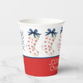 Coastal Red Crab Weihnachtsfest Strumpf Pappbecher (Vorderseite)