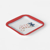 Coastal Red Crab Weihnachtsfest Strumpf Pappteller (Gewinkelt)