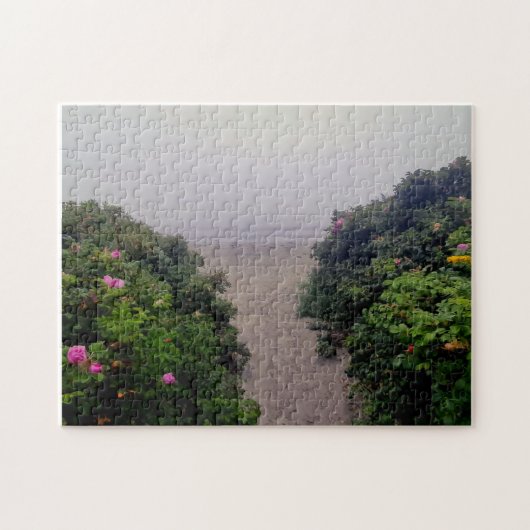 Coastal Roses Leading to the Shore Puzzle (Horizontal)