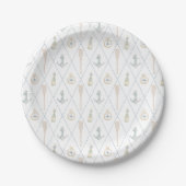 Coastal Sailboat Paper Plates Pappteller (Vorderseite)