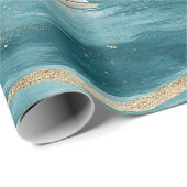 Coastal Sailboat Waves Nautical Pattern (3) Geschenkpapier (Rolleneckpunkt)