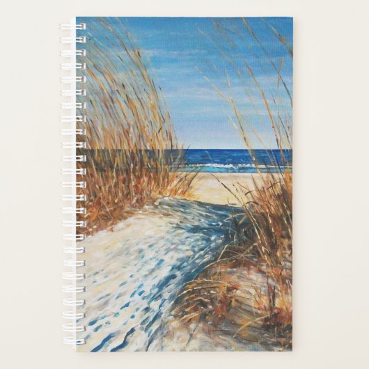 Coastal Sand Dunes Beach Artwork Planer (Vorderseite)