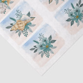 Coastal Sandpipers Flowers Shells Decoupage Paper Seidenpapier (Detail)