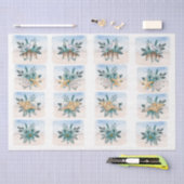 Coastal Sandpipers Flowers Shells Decoupage Paper Seidenpapier (Handwerk)