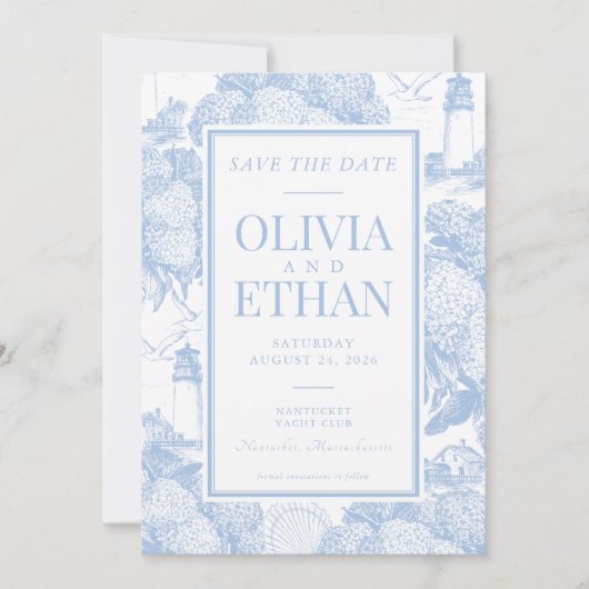 Coastal Save the Date Einladung (Vorderseite)