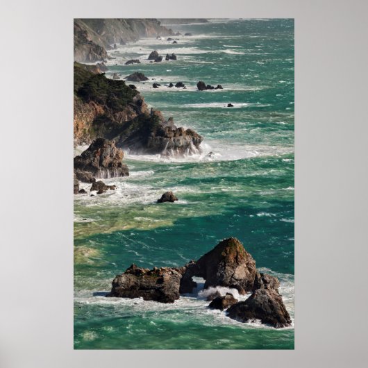 Coastal Scenic With Waves Poster (Vorne)