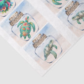 Coastal Sea Turtles in a Jar Decoupage Seidenpapier (Detail)