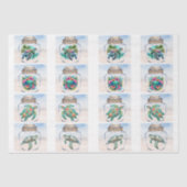 Coastal Sea Turtles in a Jar Decoupage Seidenpapier (Vorderseite)