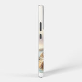 Coastal Seagulls Watercolor Seascape Samsung Galaxy Hülle (Rechte Seite)