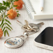 Coastal Seagulls Watercolor Seascape Schlüsselanhänger (Seite)