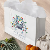 Coastal “Seas & Greetings” Crab Holiday Große Geschenktüte
