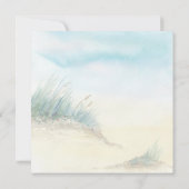 Coastal Seascape Rustic Watercolor Einladung (Rückseite)