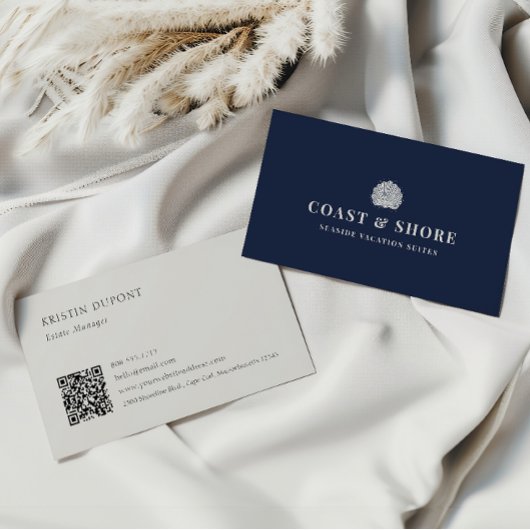 Coastal Seashell Brand Logo Visitenkarte
