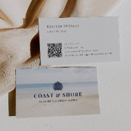 Coastal Seashell Brand Logo Visitenkarte