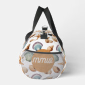 Coastal Seashell Monogram Gym & Travel Bag Duffle Bag (Rechts)