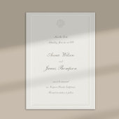 Coastal Seashell Nautical Formal Ecru Wedding Save The Date