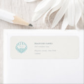 Coastal Seashell Wedding Return Address (Insitu)
