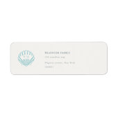 Coastal Seashell Wedding Return Address (Vorne)