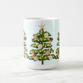 Coastal Seashell Weihnachtsbaum Kaffeetasse (Mittel)
