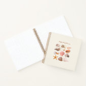 Coastal Seashells Aesthetic Notizblock (Innenseite)