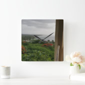 Coastal Serenity Quadratische Wanduhr (Zuhause)