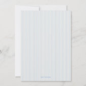 Coastal shell blue Christian baptism Invitation Einladung (Rückseite)