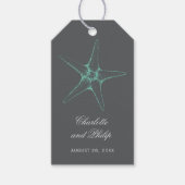 Coastal Star Fish Beach Hochzeit Geschenkanhänger (Vorderseite)